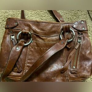 Abercrombie ruehl 925 leather handbag used good condition Womens